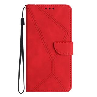 Knižkové puzdro pre Xiaomi Redmi Note 12 5G - Knižkové STITCHING červené (Puzdro pre Xiaomi Redmi Note 12 5G)