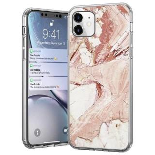 Silikonové púzdro na Apple iPhone 12 mini marble ružové