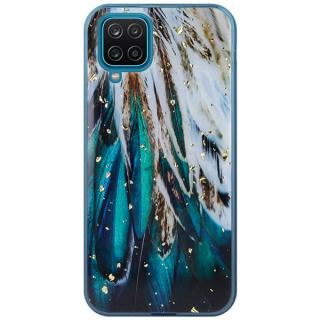 Silikonové puzdro na Samsung Galaxy A12 - Glam Feathers