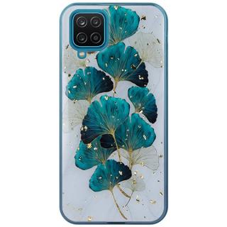 Silikonové puzdro na Samsung Galaxy A12 - Glam Leaves