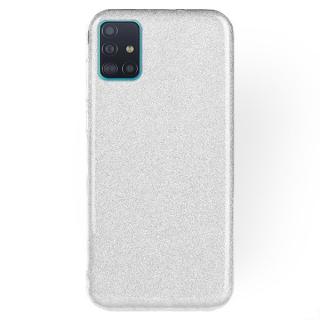 Silikonové púzdro na Samsung Galaxy A51 Glitter strieborné