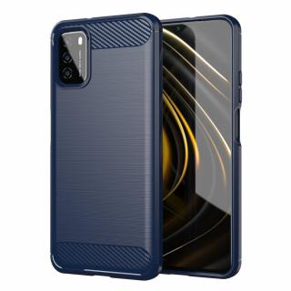 Silikonové púzdro pre Xiaomi Redmi 9T / Xiaomi Poco M3 Carbon modré