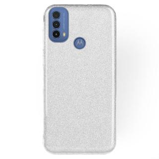 Silikónový kryt na Motorola Moto E20 / E30 / E40 - Glitter strieborný