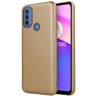 Silikónový kryt na Motorola Moto E20 / E30 / E40 - Metallic zlatý