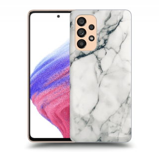 Silikónový kryt na Samsung Galaxy A53 5G - Marble biely