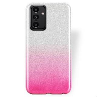 Silikónový kryt pre Samsung Galaxy A13 5G / A04s - Glitter strieborno ružový