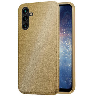 Silikónový kryt pre Samsung Galaxy A14 4G / A14 5G - Glitter zlatý
