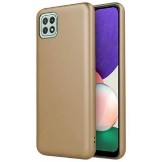 Silikónový kryt pre Samsung Galaxy A22 5G - Metallic zlatý