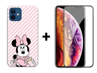 SKLO + PUZDRO 2v1 pre Apple iPhone 12 mini - MINNIE 017