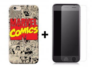 SKLO + PUZDRO 2v1 pre IPHONE 6 / 6s - MARVEL 004