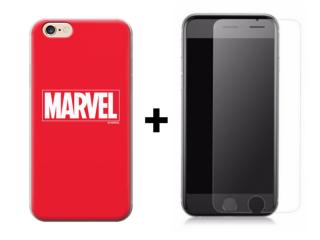 SKLO + PUZDRO 2v1 pre IPHONE 6 / 6s - MARVEL RED