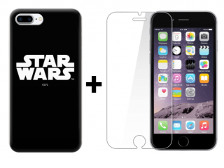 SKLO + PUZDRO 2v1 pre IPHONE 7, 8 PLUS - Star Wars