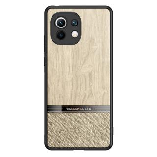 Tvrdené puzdro pre Xiaomi Mi 11  - Wood hnedé