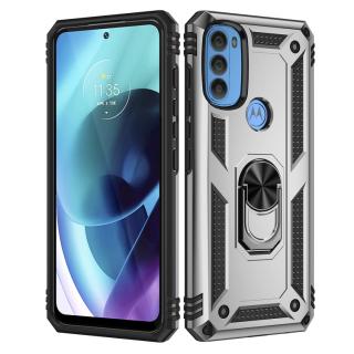 Tvrdený kryt pre Motorola Moto G71 5G - Ring Armor sivý