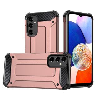 Tvrdený kryt pre Samsung Galaxy A14 4G / A14 5G - HYBRID ARMOR ružový (Puzdro pre Samsung Galaxy A14 4G / A14 5G)