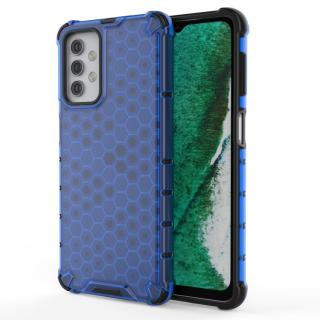 Tvrdený kryt pre Samsung Galaxy A32 5G - HONEYCOMB modrý (Puzdro pre Samsung Galaxy A32 5G)