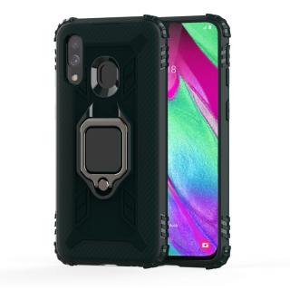 Tvrdený kryt pre Samsung Galaxy A40 - RING ARMOR zelený (Puzdro pre Samsung Galaxy A40)