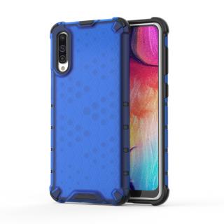 Tvrdený kryt pre Samsung Galaxy A50 - HONEYCOMB modrý (Puzdro pre Samsung Galaxy A50)