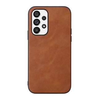 Tvrdený kryt pre Samsung Galaxy A53 5G - COWHIDE hnedý (Puzdro pre Samsung Galaxy A53 5G)