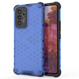 Tvrdený kryt pre Samsung Galaxy A53 5G - HONEYCOMB modrý (Puzdro pre Samsung Galaxy A53 5G)