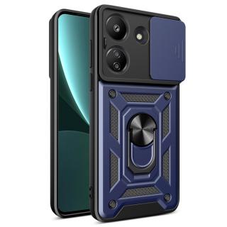 Tvrdený kryt pre Xiaomi Redmi 13C - ARMOR SLIDING modrý (Ochranný obal pre Xiaomi Redmi 13C)