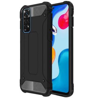 Tvrdený kryt pre Xiaomi Redmi Note 11 / Note 11s - Hybrid Armor čierny