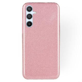 Zadný kryt na Samsung Galaxy A55 5G - Silikónový GLITTER ružový (Ochranný obal pre Samsung Galaxy A55 5G)