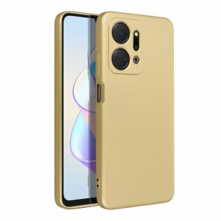 Zadný kryt pre Honor X7a - Silikónový METALLIC zlatý (Puzdro pre Honor X7a)