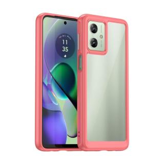 Zadný kryt pre Moto G54 5G / G54 5G Power Edition - FRAME červený (Puzdro pre Motorola Moto G54 5G a G54 5G Power Edition)