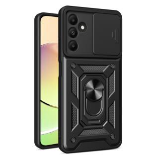 Zadný kryt pre Samsung Galaxy A15 / A15 5G - Tvrdený ARMOR SLIDING čierny (Ochranný obal pre Samsung Galaxy A15 / A15 5G)