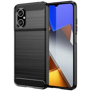 Zadný kryt pre Xiaomi Poco M4 5G - CARBON čierny (Puzdro pre Xiaomi Poco M4 5G)