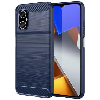 Zadný kryt pre Xiaomi Poco M4 5G - CARBON modrý (Puzdro pre Xiaomi Poco M4 5G)