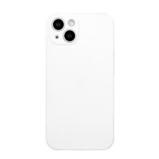 Zadný ochranný kryt pre iPhone 15 Plus - Silikónový biely (Zadný kryt pre iPhone 15 Plus)