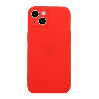 Zadný ochranný kryt pre iPhone 15 Plus - Silikónový červený (Zadný kryt pre iPhone 15 Plus)