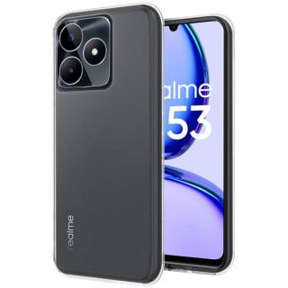 Zadný ochranný kryt pre Realme C53 - Silikónový priesvitný (Zadný kryt pre Realme C53)