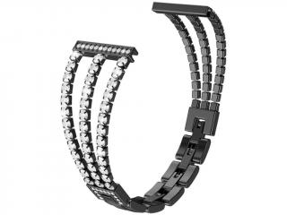 Elegantný kovový remienok Zira čierna 20mm