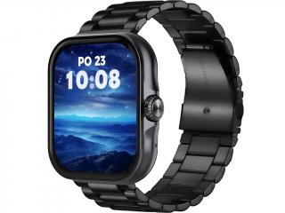 Madvell Aura s GPS čierne s oceľovým ťahom + silikónový remienok