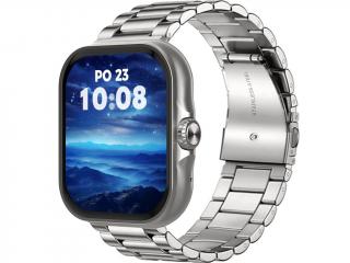 Madvell Aura s GPS strieborné s oceľovým ťahom + silikónový remienok