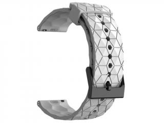 Silikónový remienok Hexagon biela 20mm