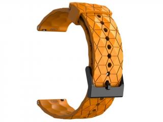 Silikónový remienok Hexagon oranžová 22mm