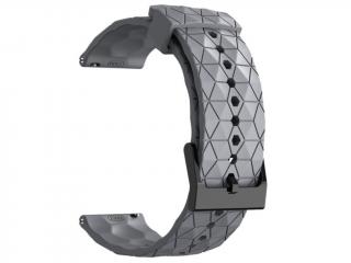 Silikónový remienok Hexagon sivá 22mm
