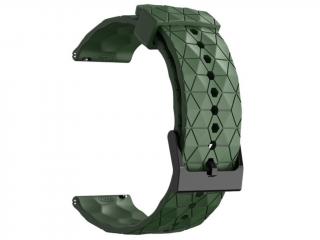 Silikónový remienok Hexagon zelená Army 22mm