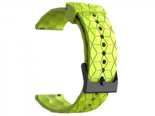 Silikónový remienok Hexagon zelená Lime 22mm