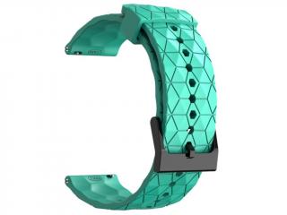 Silikónový remienok Hexagon zelená Mint 22mm