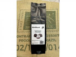 Kávička Brazil Ochutená zrnková káva BELGICKÉ PRALINKY 125 g