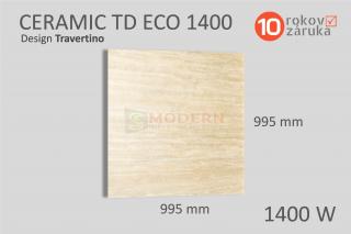 SMODERN CERAMIC TD ECO 1400 bezrámový 1400W