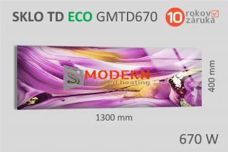 SMODERN sklenený infrapanel TD ECO GMT670 sklenený obrazový 670W