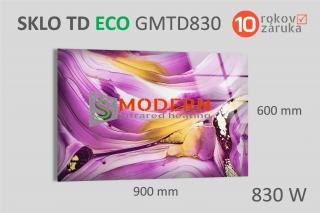 SMODERN sklenený infrapanel TD ECO GMT830 sklenený obrazový 830W