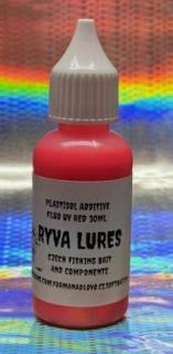 RYVALURES PLASTISOL COLOR FLUO UV RED 30ML.