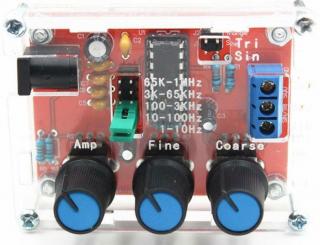 Signálny generátor sinus, delta a obdĺžník 1Hz-1MHz stavebnica